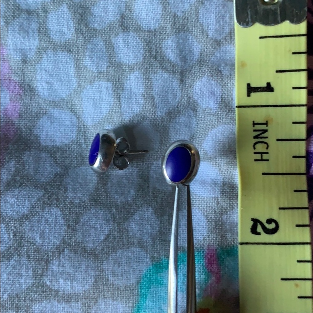 Lapislázuli earring in silver 925